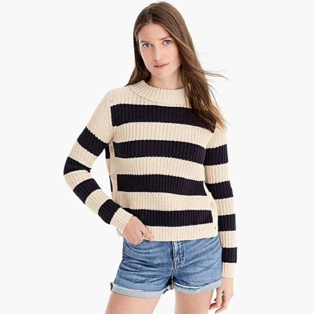 ✨NWT✨ The Reeds X J.Crew rugby sweater w. buttons - Picture 3 of 6